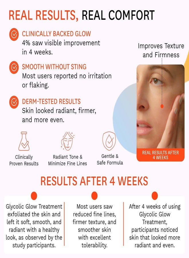 Fig.1 Glycolic Glow Treatment Refill – 4% Glycolic Acid Face Exfoliant, Smoothing Emulsion for Radiant Skin, Hydrating PHA & Squalane, Vegan, 30 ml - Image 5